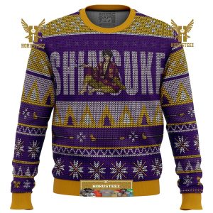 Gintama Smokin Shinsuke Gifts For Family Christmas Holiday Ugly Sweater