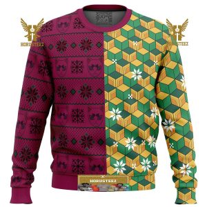 Giyu Tomioka Demon Slayer Gifts For Family Christmas Holiday Ugly Sweater