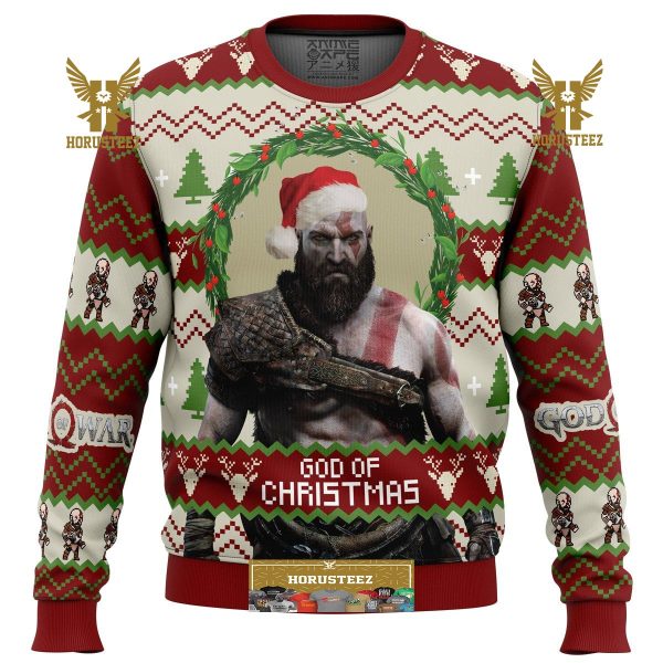 God Of Christmas God Of War Gifts For Family Christmas Holiday Ugly Sweater