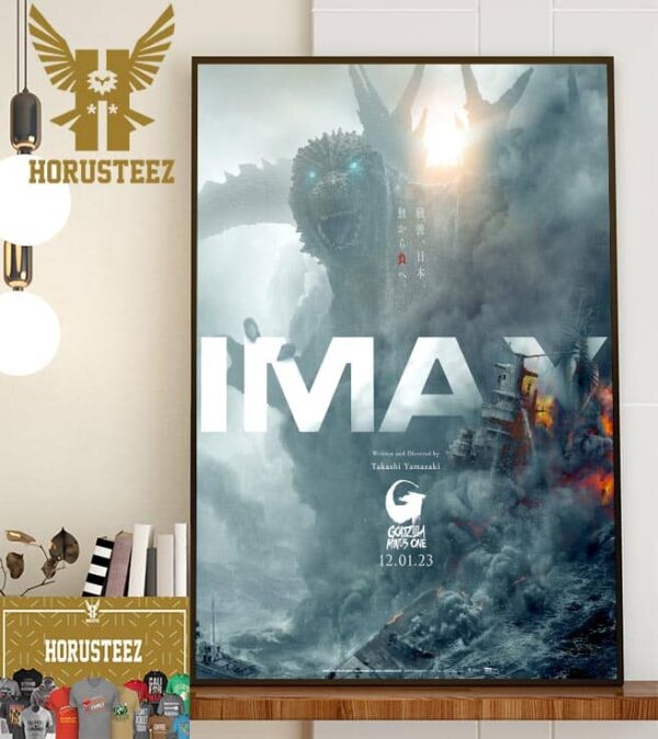 Godzilla Minus One Official IMAX Poster Home Decor Poster Canvas