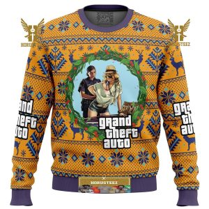 Grand Theft Auto Gifts For Family Christmas Holiday Ugly Sweater