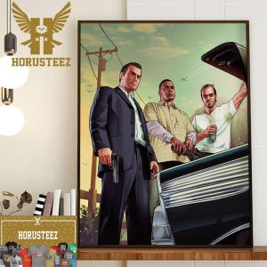Grand Theft Auto Season VI Official Poster Home Decor Poster Canvas