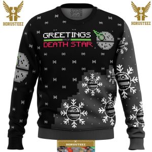 Greetings From Death Star Star Wars Gifts For Family Christmas Holiday Ugly Sweater
