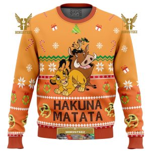 Hakuna Matata Gifts For Family Christmas Holiday Ugly Sweater