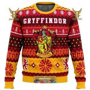 Harry Potter Gryffindor House Gifts For Family Christmas Holiday Ugly Sweater