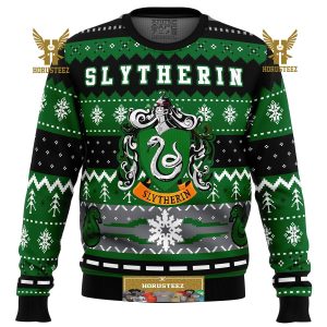 Harry Potter Slytherin House Gifts For Family Christmas Holiday Ugly Sweater