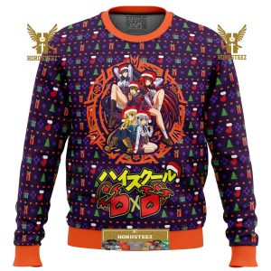 High School Dxd Dreaming His Own Harem Gifts For Family Christmas Holiday Ugly Sweater