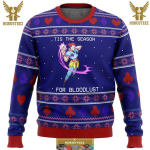 Hunter X Hunter Hisoka Tis The Season For Bloodlust Gifts For Family Christmas Holiday Ugly Sweater