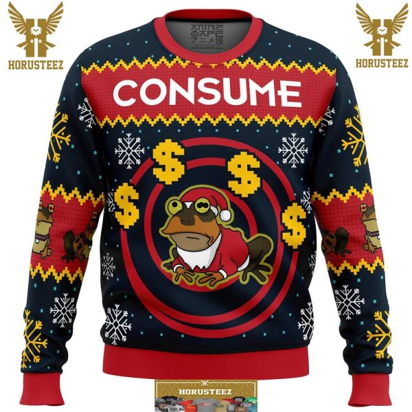 Hypnotoad Consume Futurama Gifts For Family Christmas Holiday Ugly Sweater