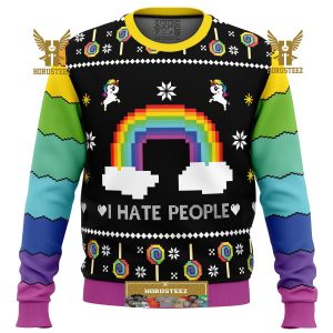 I Hate People Gifts For Family Christmas Holiday Ugly Sweater