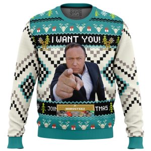 I Want You Alex Jones Gifts For Family Christmas Holiday Ugly Sweater