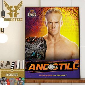 Ilja Dragunov And Still WWE NXT Champion at WWE Halloween Havoc Home Decor Poster Canvas
