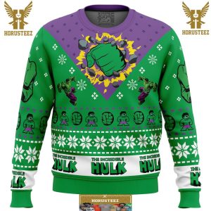 Im Always Angry The Incredible Hulk Marvel Gifts For Family Christmas Holiday Ugly Sweater