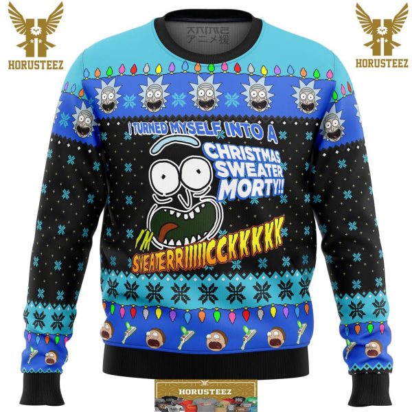 Im Sweater Rick Rick And Morty Gifts For Family Christmas Holiday Ugly Sweater