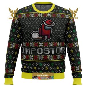 Impostor Among Us Gifts For Family Christmas Holiday Ugly Sweater