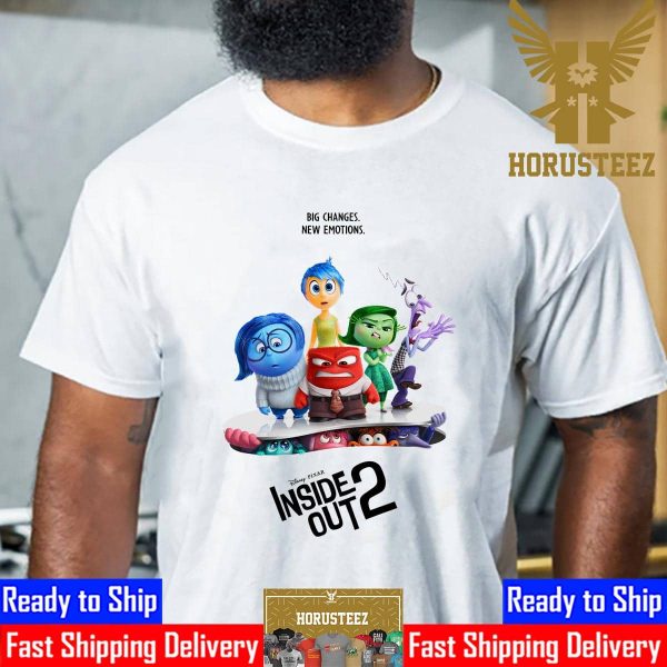 Inside Out 2 Official Poster Big Changes New Emotions Unisex T-Shirt