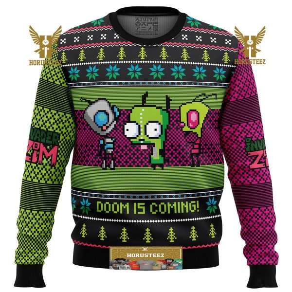 Invader Zim Gifts For Family Christmas Holiday Ugly Sweater