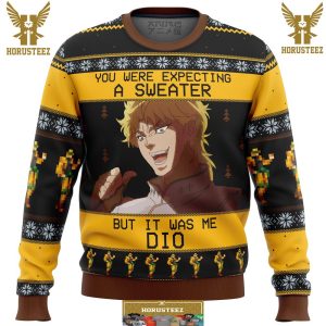 It Was Me Dio Jojo Bizarre Adventure Gifts For Family Christmas Holiday Ugly Sweater