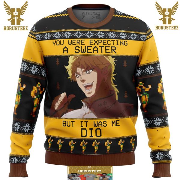 It Was Me Dio Jojo Bizarre Adventure Gifts For Family Christmas Holiday Ugly Sweater