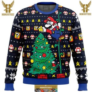 Its A Tree Super Mario Bros Movie Gifts For Family Christmas Holiday Ugly Sweater