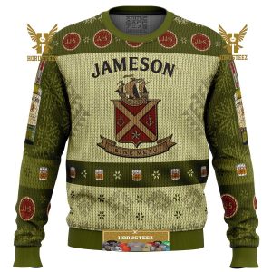 Jameson Irish Whiskey Gifts For Family Christmas Holiday Ugly Sweater