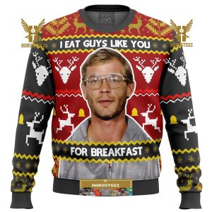 Jeffrey Dahmer Gifts For Family Christmas Holiday Ugly Sweater
