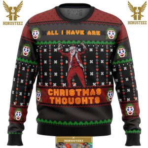 Joker All I Have Are Xmas Thoughts Gifts For Family Christmas Holiday Ugly Sweater