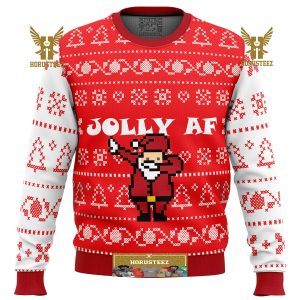 Jolly Af Gifts For Family Christmas Holiday Ugly Sweater