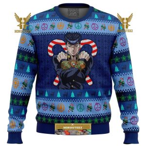 Josuke Higashikata Jojo Bizarre Adventure Gifts For Family Christmas Holiday Ugly Sweater