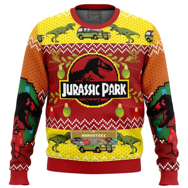 Jurassic Park Gifts For Family Christmas Holiday Ugly Sweater