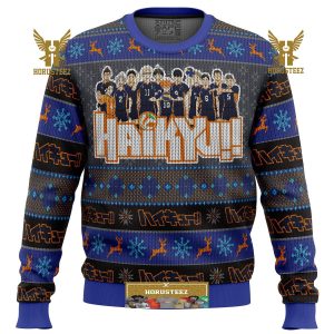 Karasuno High Haikyuu Gifts For Family Christmas Holiday Ugly Sweater