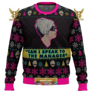 Karen Talks To Manager Meme Gifts For Family Christmas Holiday Ugly Sweater
