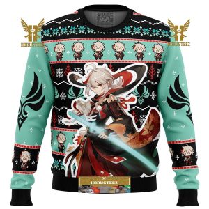 Kazuha Genshin Impact Gifts For Family Christmas Holiday Ugly Sweater