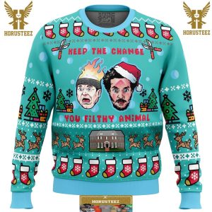 Keep The Change Home Alone Gifts For Family Christmas Holiday Ugly Sweater