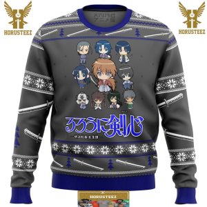 Kenshin Sprites Gifts For Family Christmas Holiday Ugly Sweater