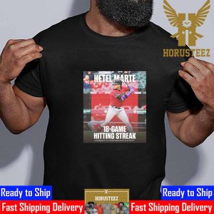 Ketel Marte 18-Game Postseason Hit Streak Is The Longest Streak In MLB Postseason History Unisex T-Shirt