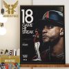 Ketel Marte Has Recorded A Hit In 18 Straight Postseason Games Home Decor Poster Canvas
