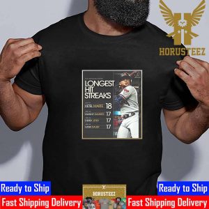 Ketel Marte Has Recorded A Hit In 18 Straight Postseason Games Unisex T-Shirt