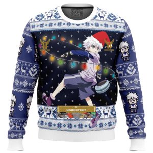 Killua Zoldyck V2 Hunter X Hunter Gifts For Family Christmas Holiday Ugly Sweater