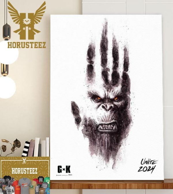 Kong In Godzilla X Kong The New Empire Unite 2024 Home Decor Poster Canvas