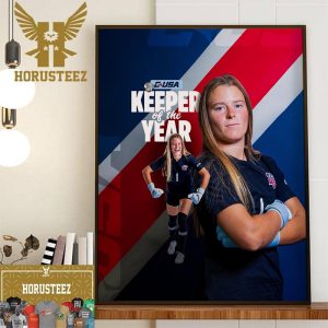 Liberty Womens Soccer Ainsley Leja Is The 2023 Conference USA Goalkeeper Of The Year Home Decor Poster Canvas