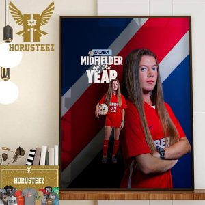 Liberty Womens Soccer Rachel Deruby Is The 2023 Conference USA Midfielder Of The Year Home Decor Poster Canvas