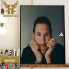 Lionel Messi Claims 8th Ballon dOr Winner Home Decor Poster Canvas