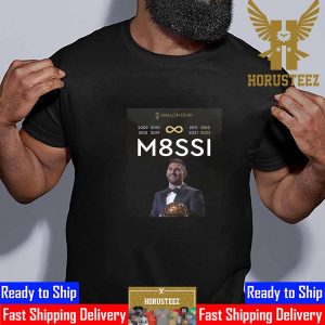 M8ssi Is Infinity Lionel Messi Wins 8th Ballon dOr As the 2023 Mens Ballon dOr Winner Unisex T-Shirt