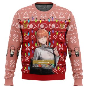 Makima Chainsaw Man Gifts For Family Christmas Holiday Ugly Sweater