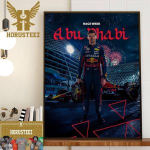 Max Verstappen F1 Race Week The Grand Final Of The Year At Yas Marina Abu Dhabi GP Home Decor Poster Canvas