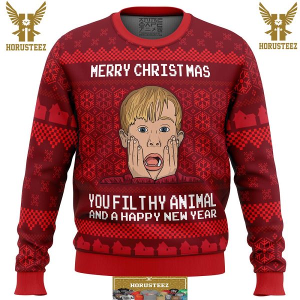 Merry Christmas Home Alone Gifts For Family Christmas Holiday Ugly Sweater