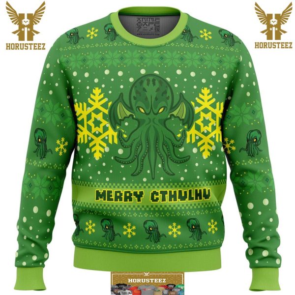Merry Cthulhu Gifts For Family Christmas Holiday Ugly Sweater