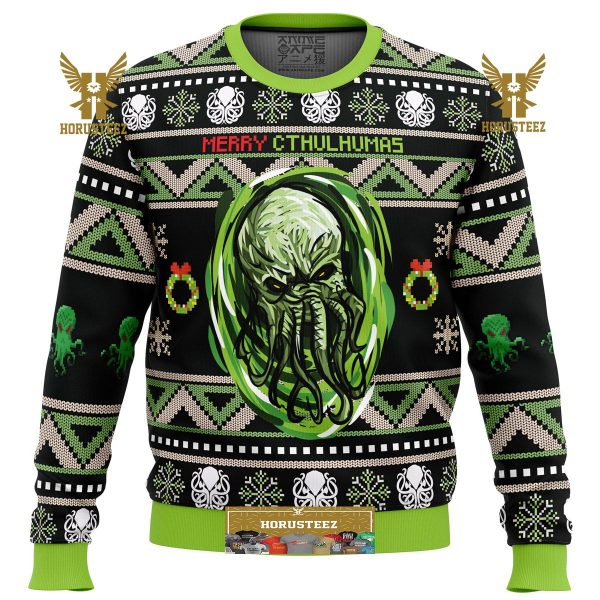 Merry Cthulhumas Cthulhu Gifts For Family Christmas Holiday Ugly Sweater