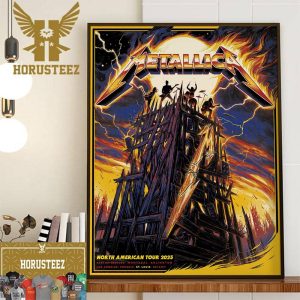 Metallica M72 World Tour Official Pop-Up Shop Poster For St Louis MO North American Tour 2023 Home Decor Poster Canvas